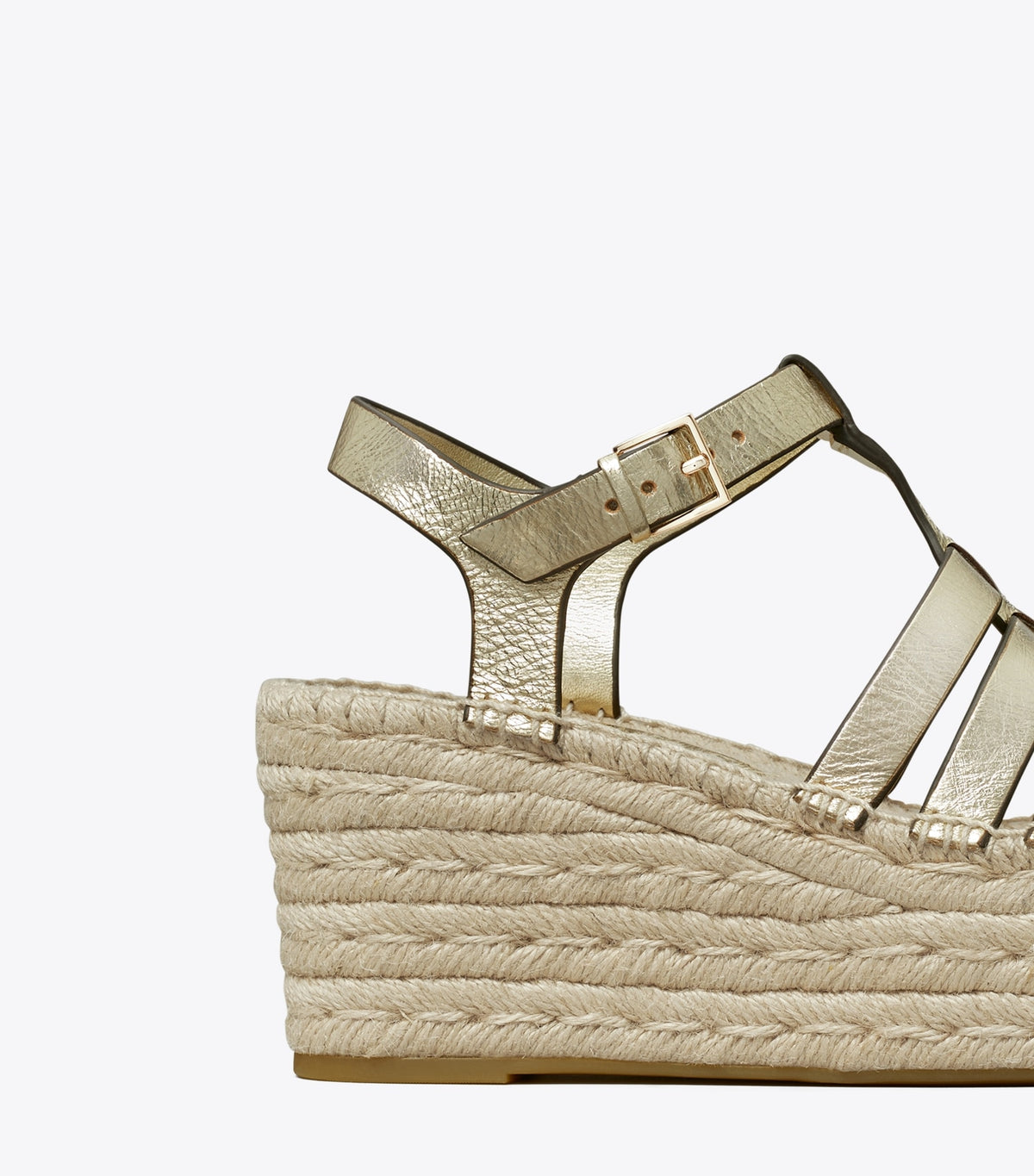 Tory Burch Fisherman Espadrille Wedge - Spark Gold