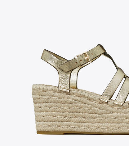 Tory Burch Fisherman Espadrille Wedge - Spark Gold