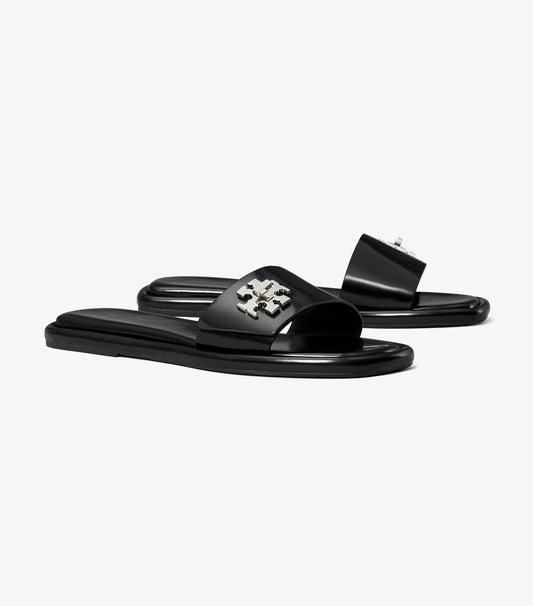 Tory Burch Turnlock Slide - Perfect Black