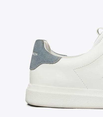 Tory Burch Howell Court Sneaker - Titanium White / Aria Blue