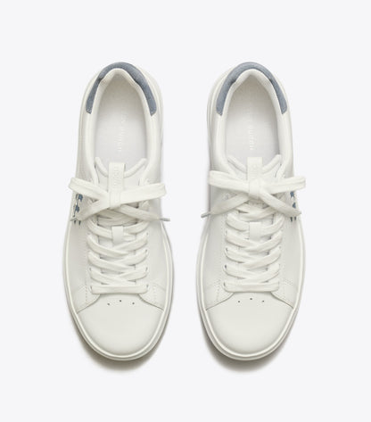Tory Burch Howell Court Sneaker - Titanium White / Aria Blue