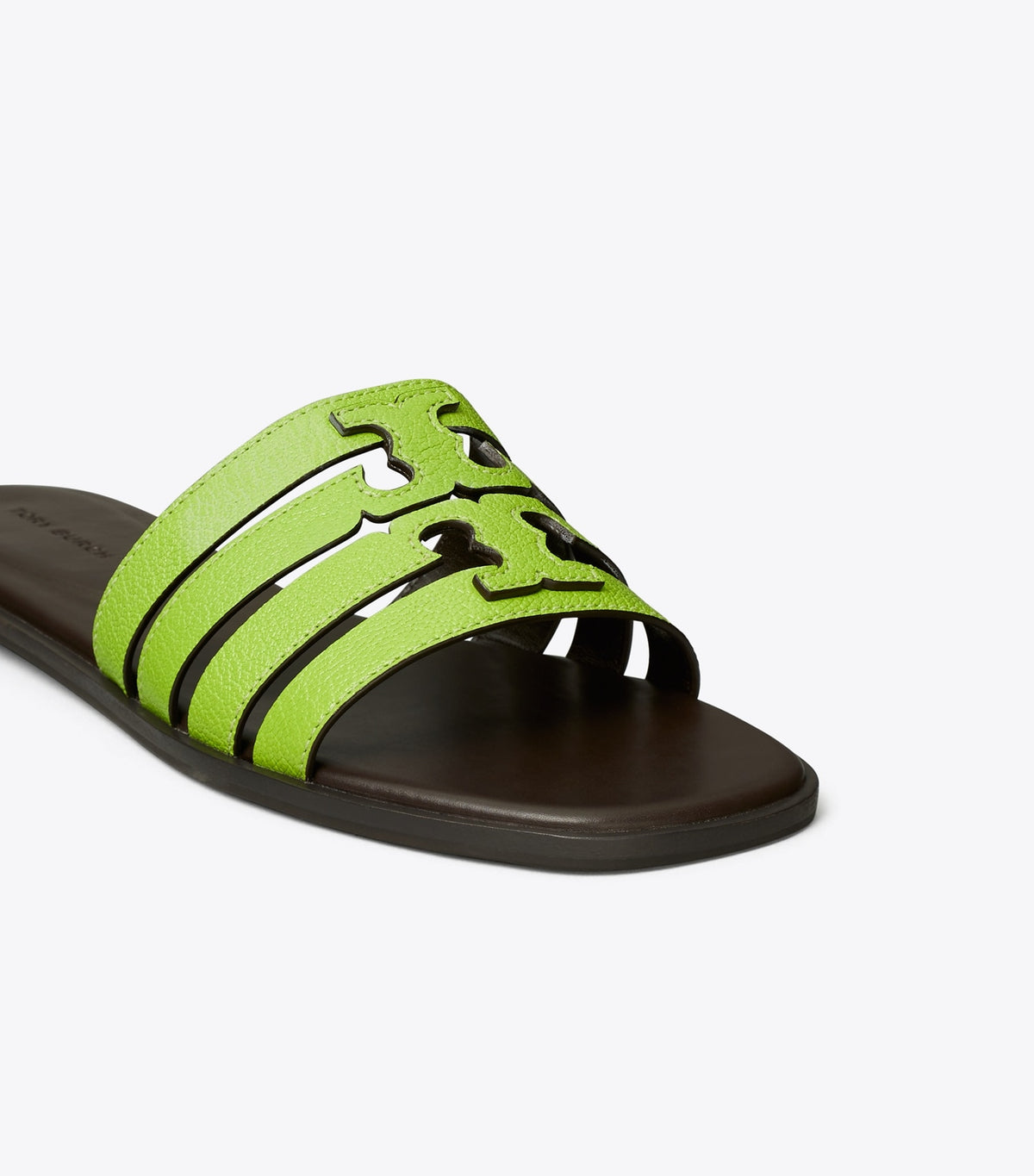 Tory Burch Ines Slide - Light Chartreuse / Cocoa
