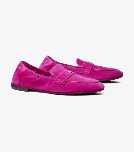 Tory Burch Suede Ballet Loafer - Fuchsia