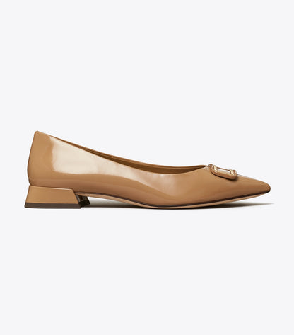 Tory Burch Georgia Pointed Toe Flat - Almond Flour