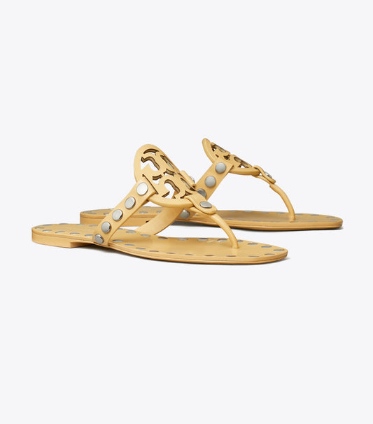 Tory Burch Miller Studded Sandal - Cantucci / Silver