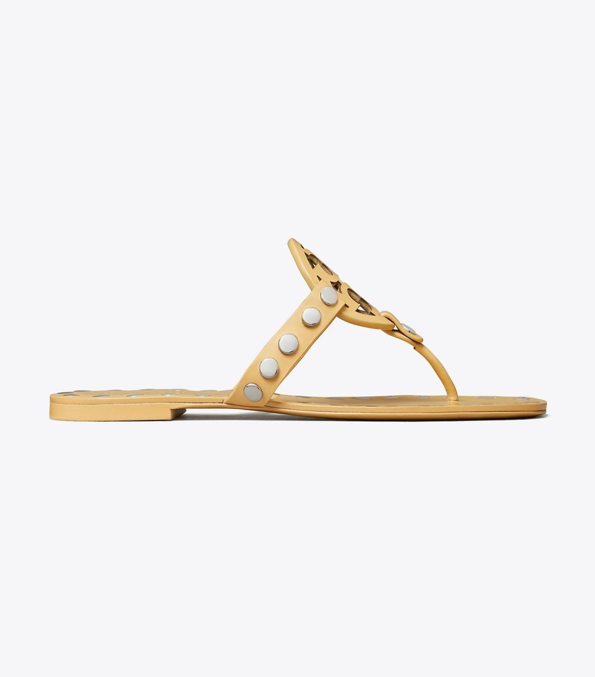 Tory Burch Miller Studded Sandal - Cantucci / Silver