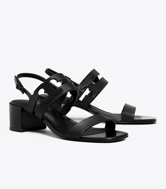 Tory Burch Ines Heeled Sandal - Perfect Black / Perfect Black