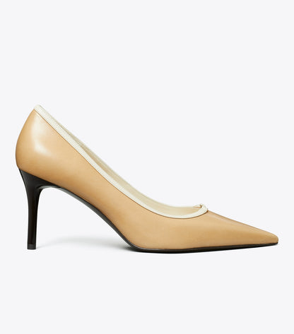 Tory Burch Double T Buckle Pump - Desert Mist / Light Cream