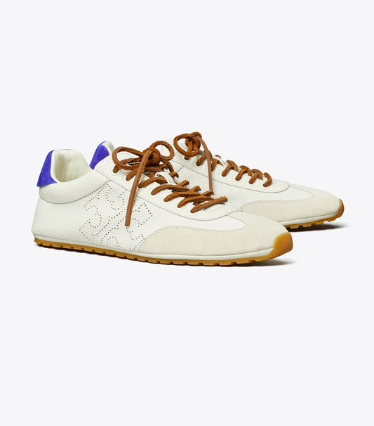 Tory Burch Field Sneaker - Blanc / White Mocha / Ballpoint Blue