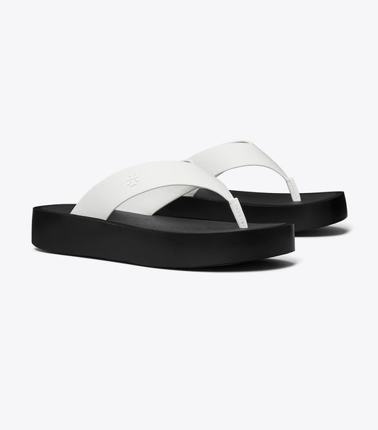 Tory Burch Platform Flip-Flop - Optic White / Black
