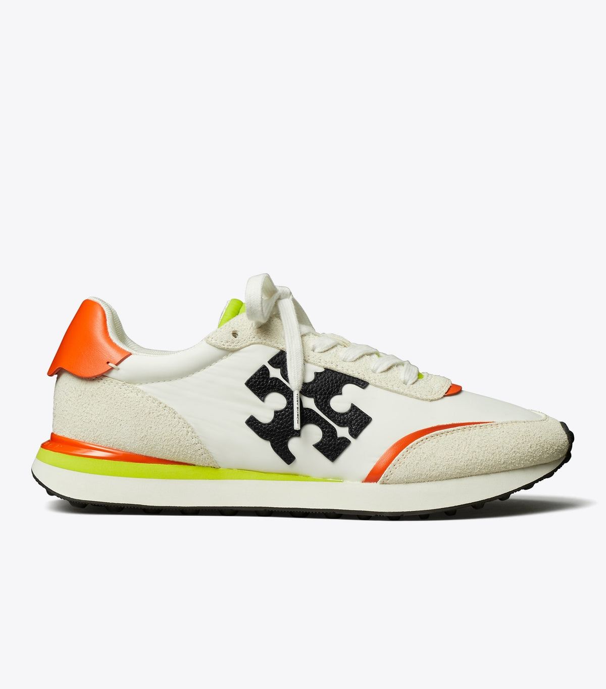 Tory Burch Destiny Trainer - White / Perfect Black / Orange
