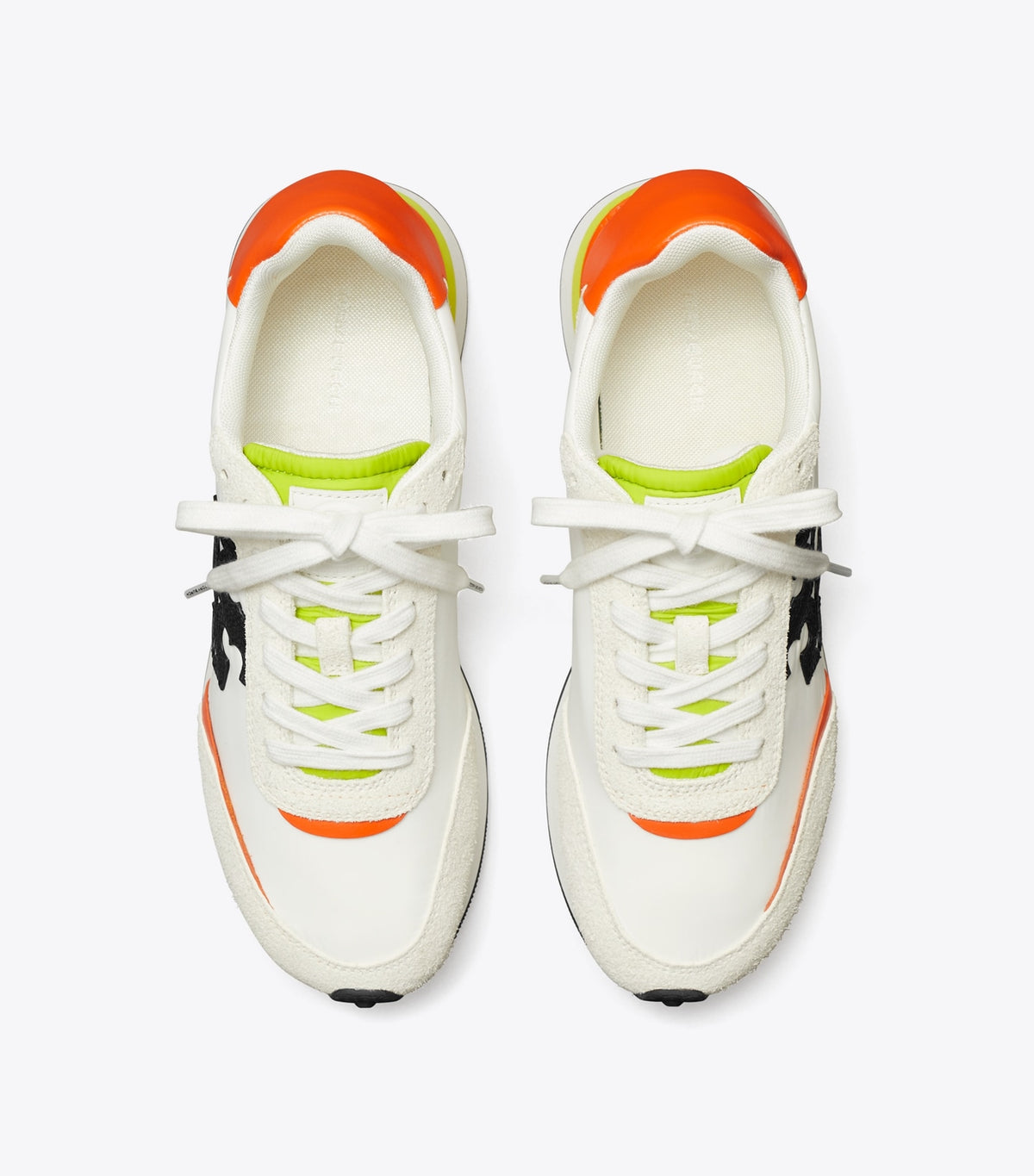 Tory Burch Destiny Trainer - White / Perfect Black / Orange