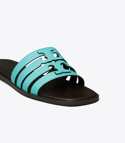 Tory Burch Ines Slide - Aqua Teal / Cocoa