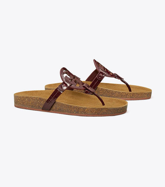 Tory Burch Miller Cloud Sandal - Plum / Natural