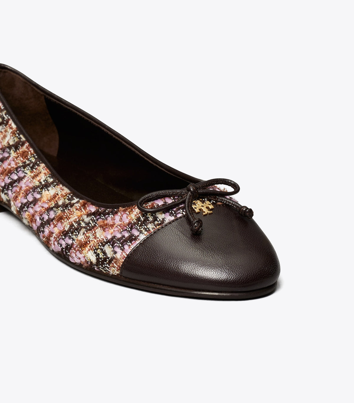 Tory Burch Cap-Toe Ballet - Rosa Multi / Cocoa