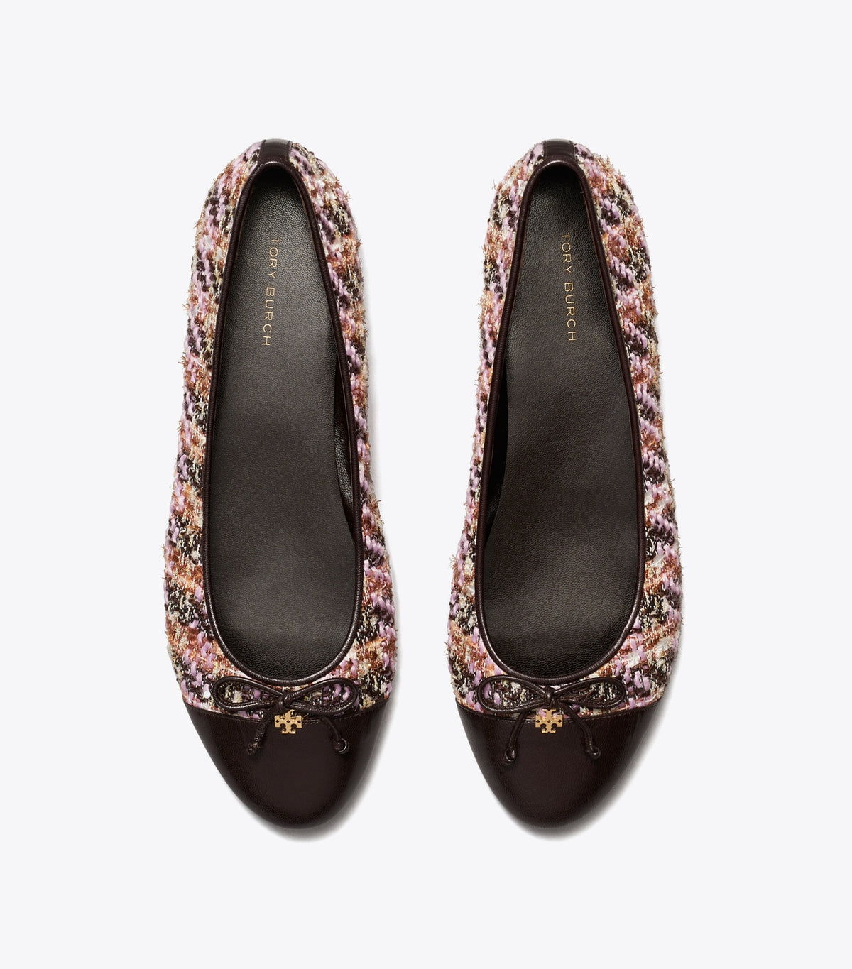 Tory Burch Cap-Toe Ballet - Rosa Multi / Cocoa