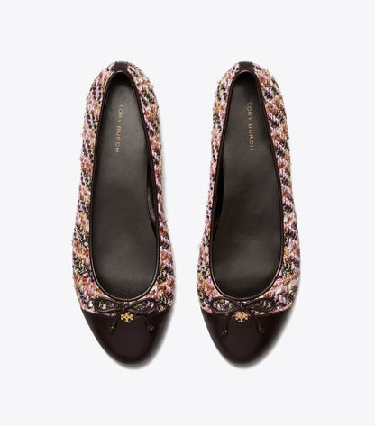 Tory Burch Cap-Toe Ballet - Rosa Multi / Cocoa