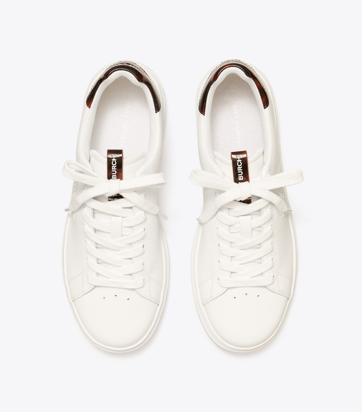 Tory Burch Double T Howell Court Sneaker - Titanium White / Creta