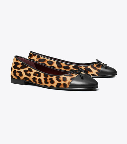 Tory Burch Cap-Toe Ballet - Classic Leopard