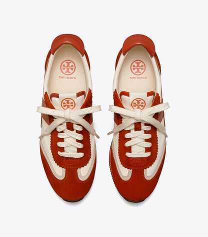 Tory Burch Hank Sneaker - New Ivory / Red