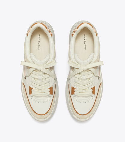 Tory Burch Stage Sneaker - Blanc / Praline / Toasted Souffle