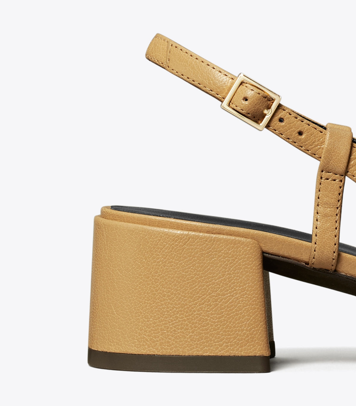 Tory Burch Cap-Toe Slingback Pump - Ginger Shortbread / Spark Gold