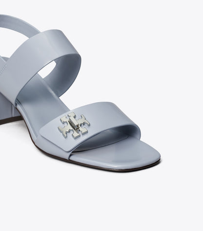Tory Burch Turnlock Heeled Sandal - Vapor Blue