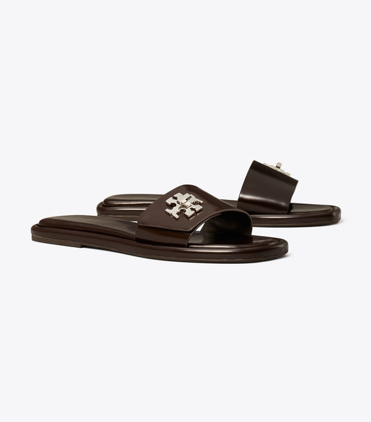 Tory Burch Turnlock Slide - Cocoa