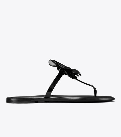 Tory Burch Flower Jelly Sandal - Perfect Black