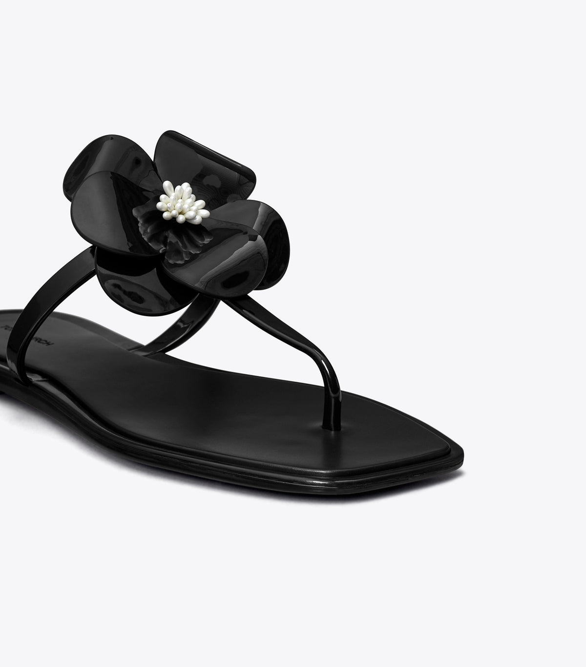 Tory Burch Flower Jelly Sandal - Perfect Black