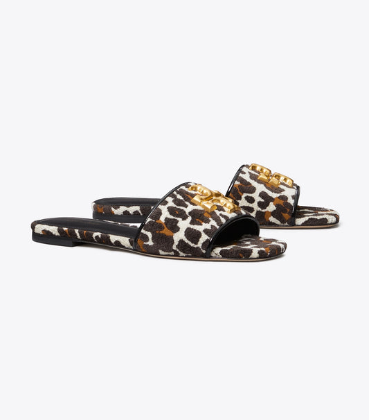 Tory Burch Eleanor Slide - Reva Leopard / Perfect Black
