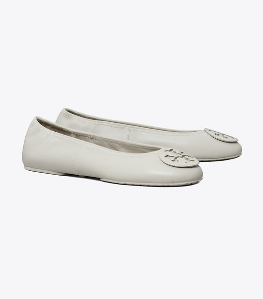 Tory Burch Reva Travel Ballet - Dove Gray