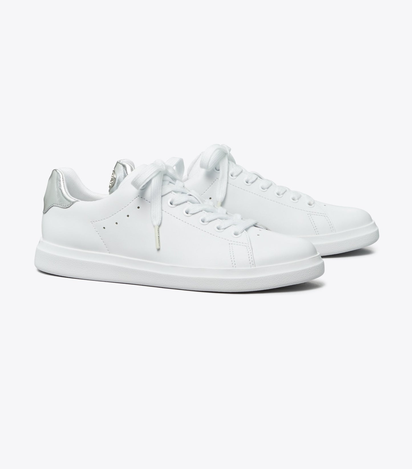 Tory Burch Howell Court Sneaker - Titanium White / Silver