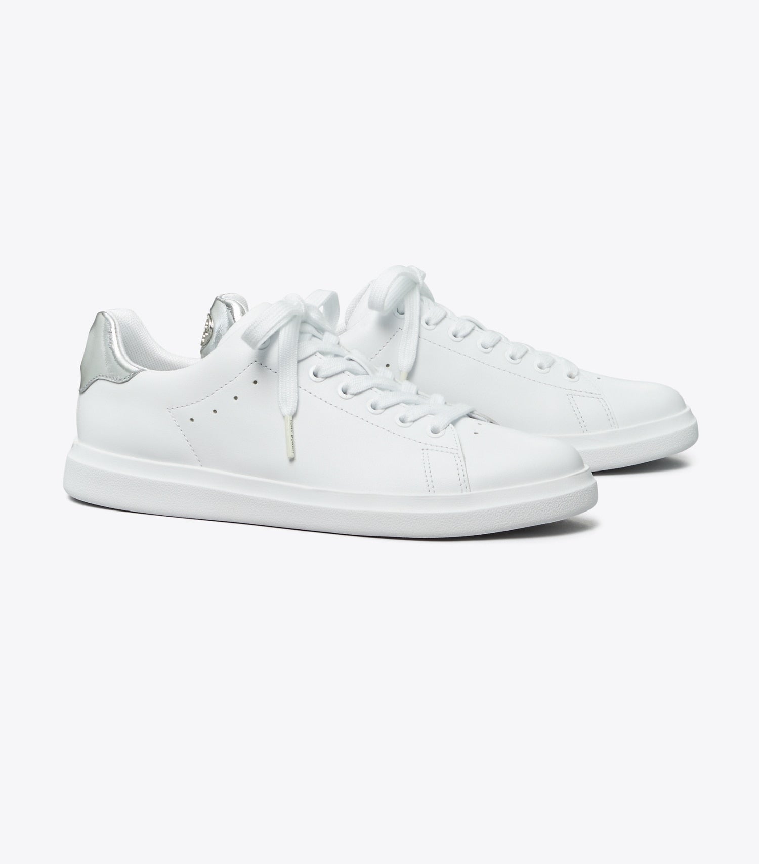 Tory Burch Howell Court Sneaker - Titanium White / Silver