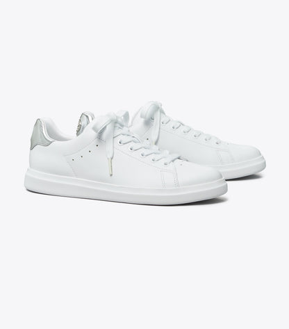 Tory Burch Howell Court Sneaker - Titanium White / Silver