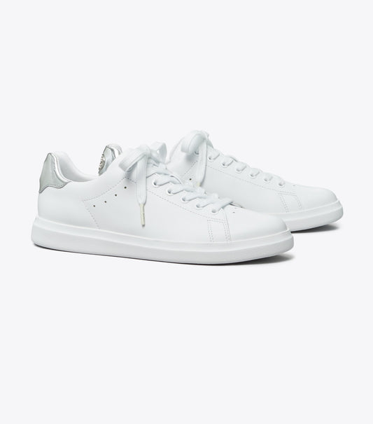 Tory Burch Howell Court Sneaker - Titanium White / Silver