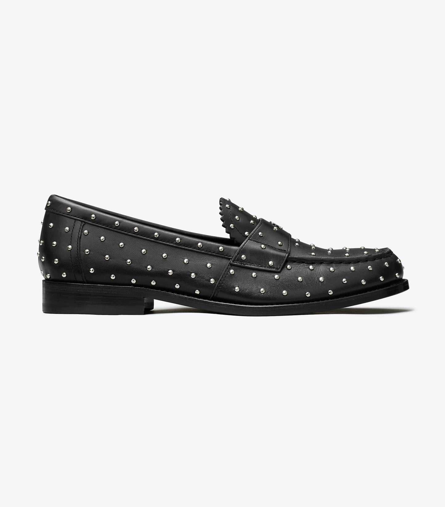 Tory Burch Studded Classic Loafer - Perfect Black / Silver