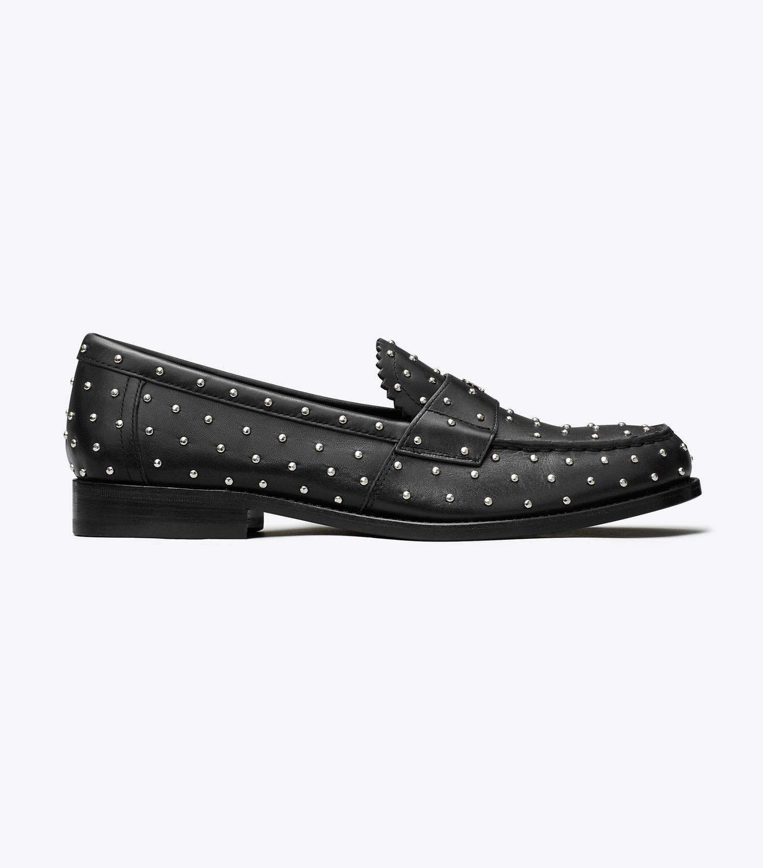 Tory Burch Studded Classic Loafer - Perfect Black / Silver
