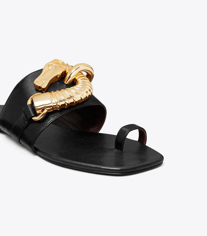 Tory Burch Jessa Toe Ring Sandal - Perfect Black
