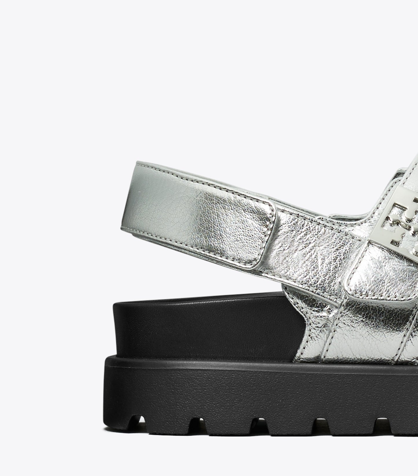 Tory Burch Mellow Sport Sandal - Silver / Perfect Black / Silver