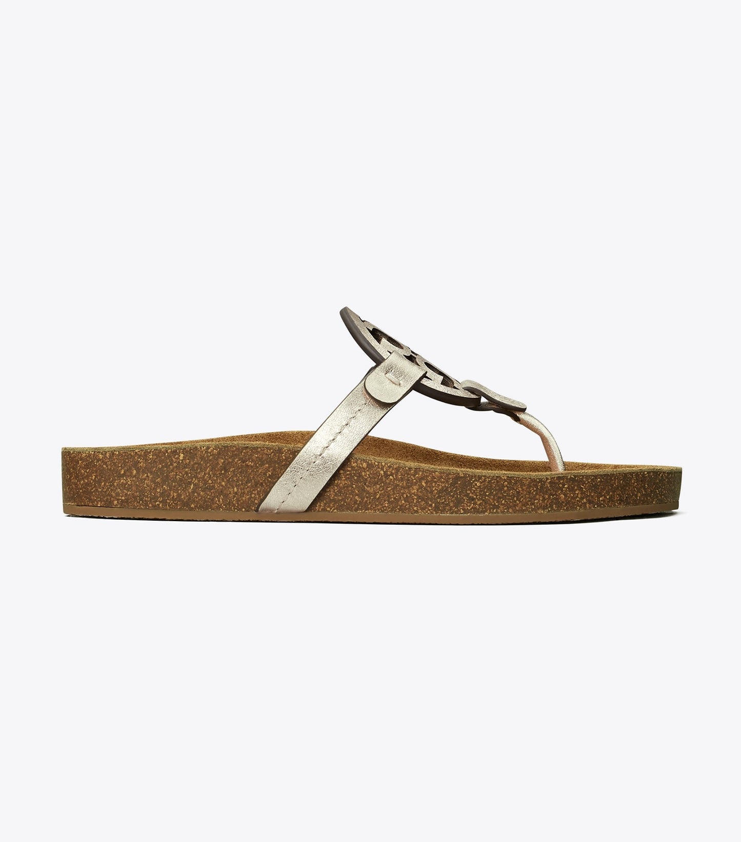 Tory Burch Miller Cloud Sandal - Spark Gold / Natural
