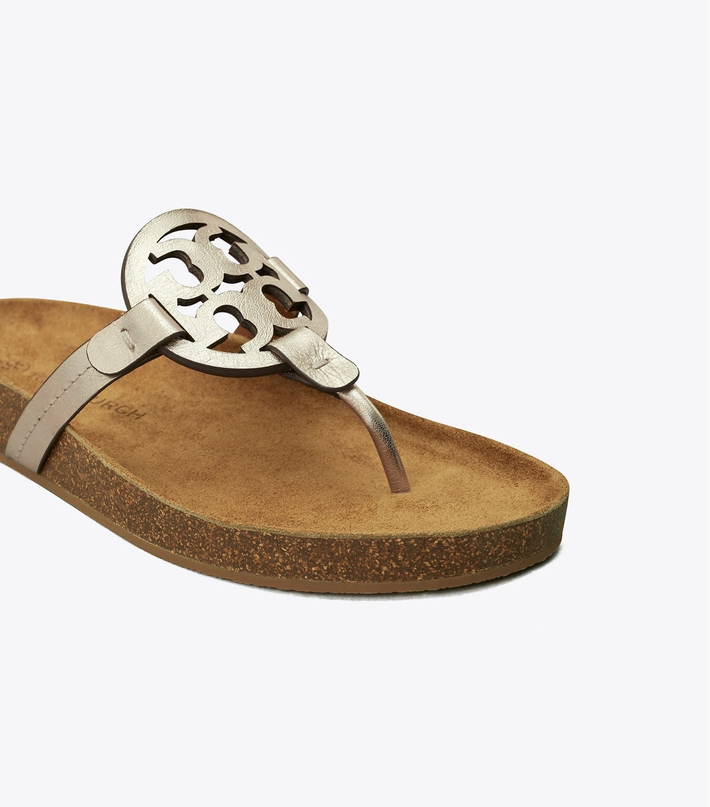 Tory Burch Miller Cloud Sandal - Spark Gold / Natural