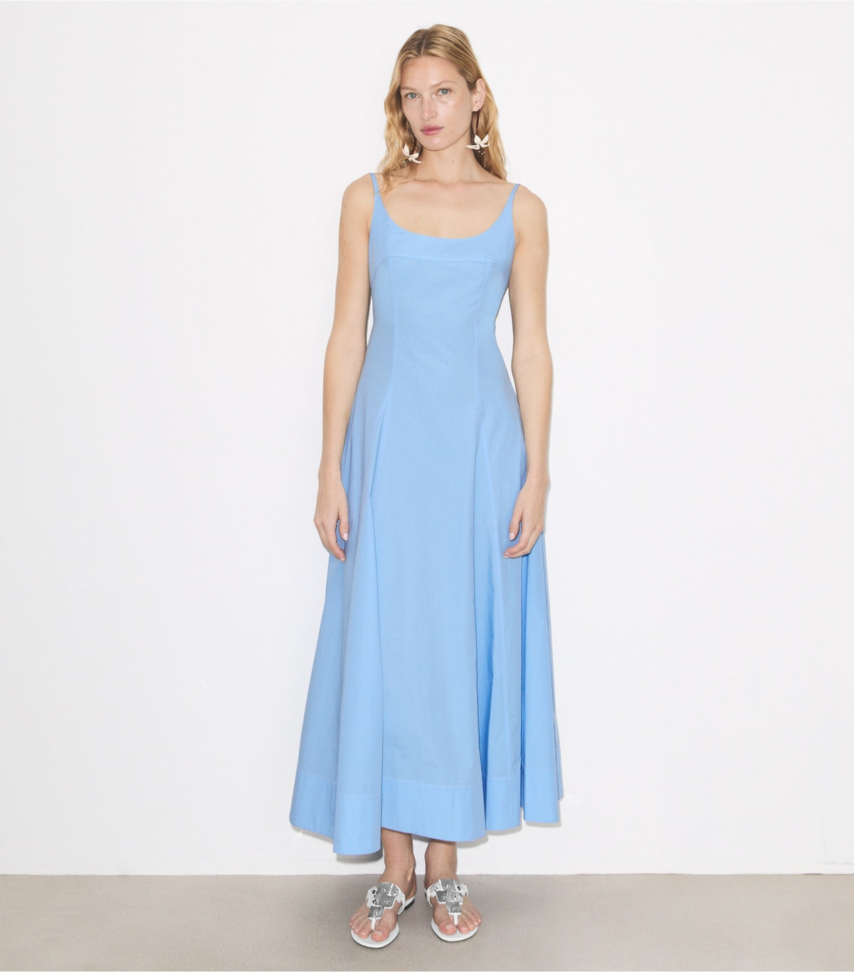 Tory Burch Poplin Tank Dress - Washed Sky