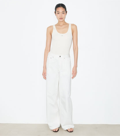 Tory Burch Viscose Knit Tank Top - New Ivory