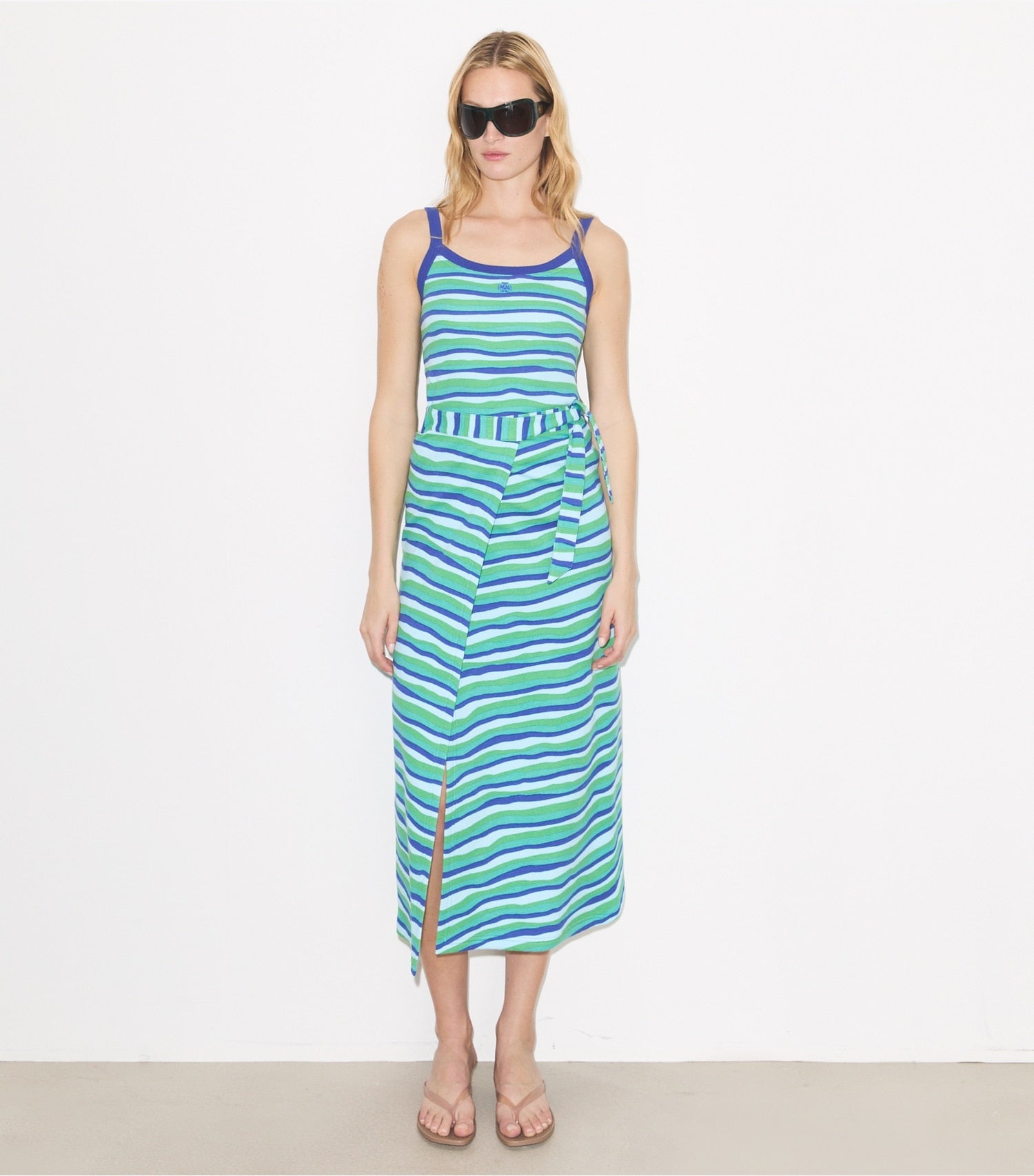 Tory Burch Knit Wrap Skirt - Blue Stripe
