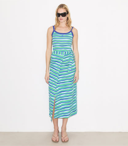 Tory Burch Knit Wrap Skirt - Blue Stripe