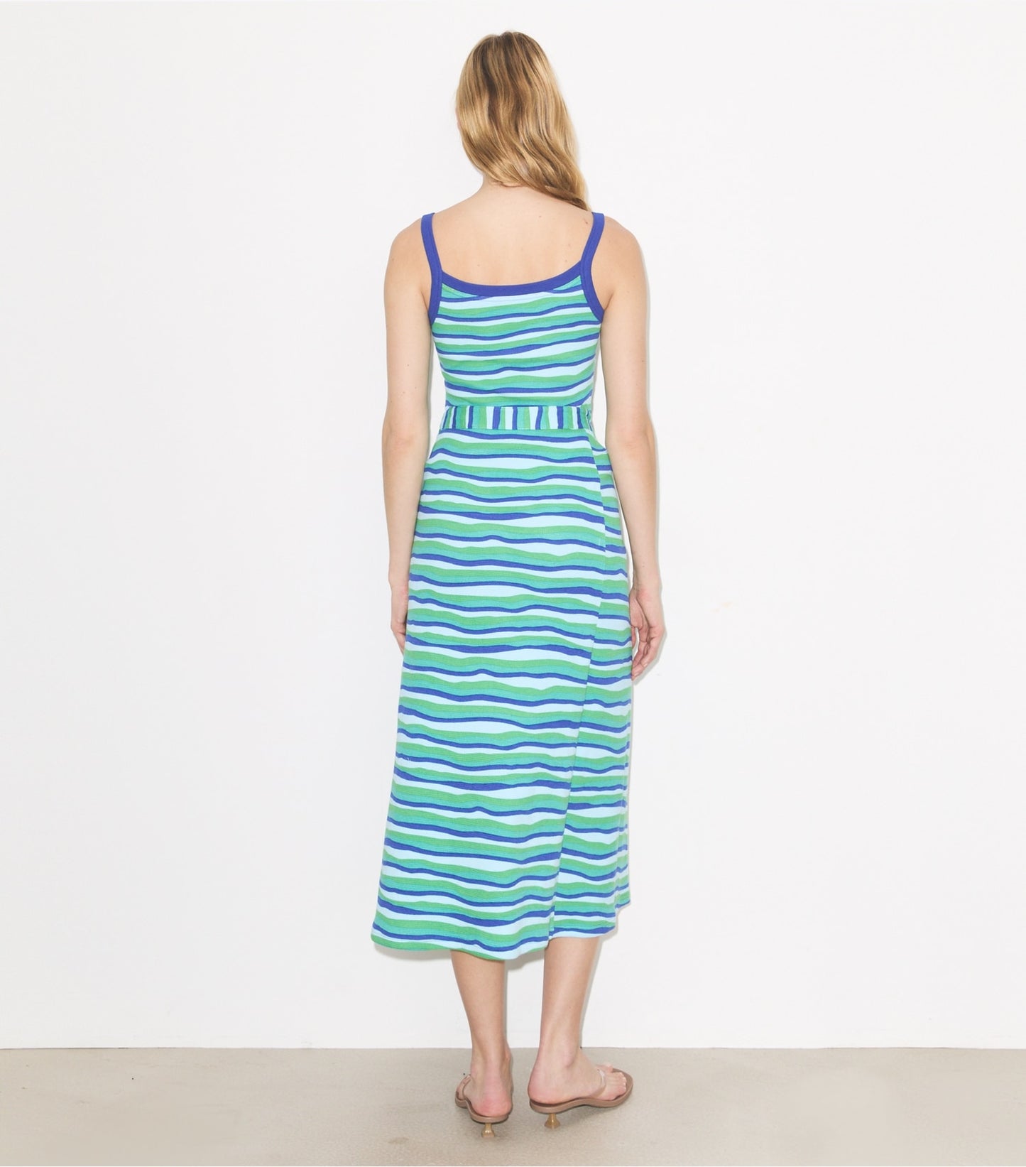 Tory Burch Knit Wrap Skirt - Blue Stripe