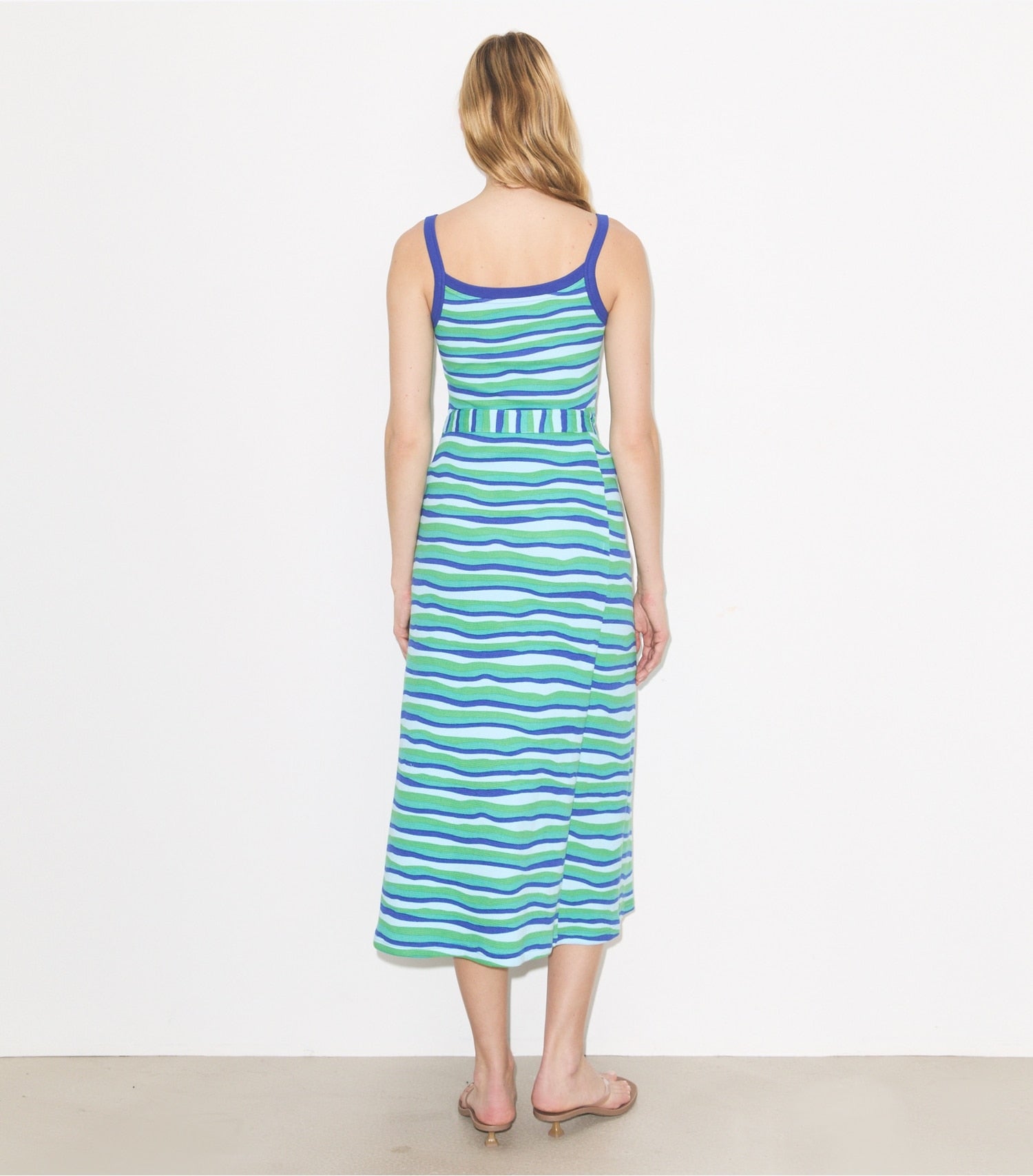 Tory Burch Knit Wrap Skirt - Blue Stripe