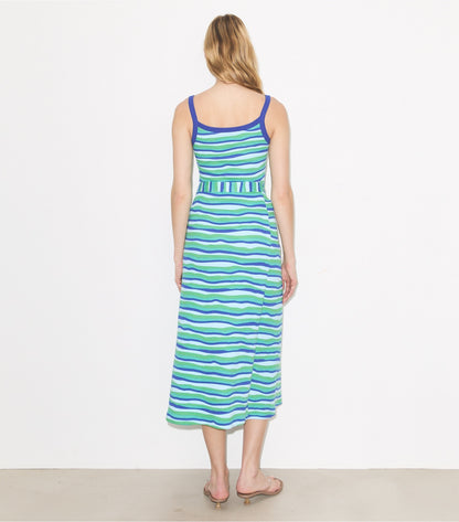 Tory Burch Knit Wrap Skirt - Blue Stripe
