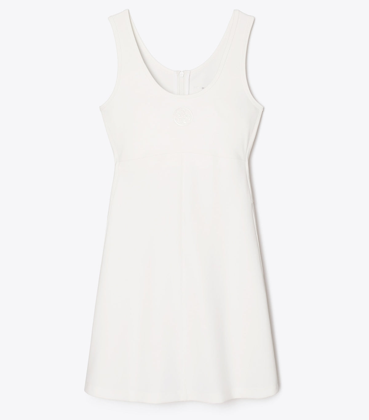 Tory Burch Embossed Logo Tennis Dress - Snow White